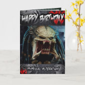 誕生日カード捕食者 カード (黄色い花)