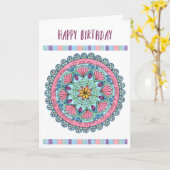 誕生日カード日付1 カード (黄色い花)