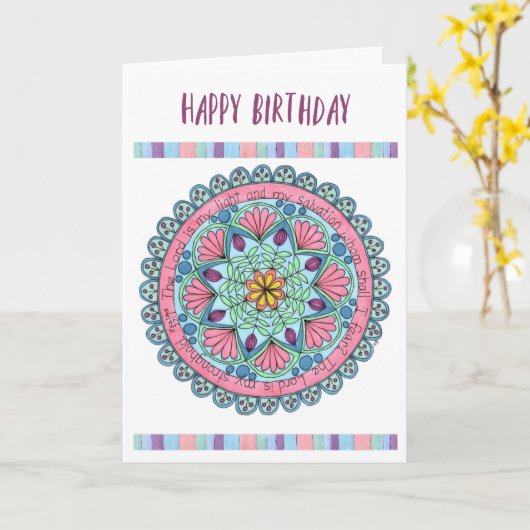 誕生日カード日付1 カード (黄色い花)