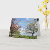 誕生日カード春 カード (黄色い花)