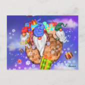 誕生日カード格言飛んでいるとバルーン ポストカード (裏面)