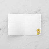 誕生日カード棒つきキャンデー猫 カード (内部)