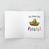 誕生日カード歌唱マンガフィエスタキャット カード (内部)