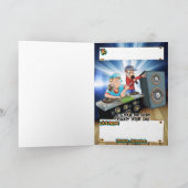 誕生日カード漫画DJとMC カード (内部)