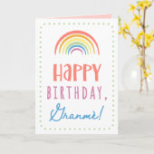 誕生日カード用グランメ カード (黄色い花)