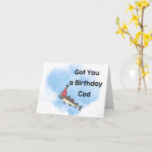 誕生日カード誕生日タラおもしろカード カード (黄色い花)