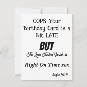 誕生日カード遅延誕生日カードおもしろカード シーズンカード