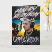 誕生日カード隠し知恵 カード (黄色い花)