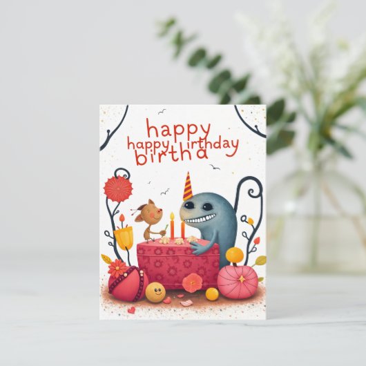 誕生日カード (スタンド正面)