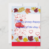 誕生日カード。 (正面)