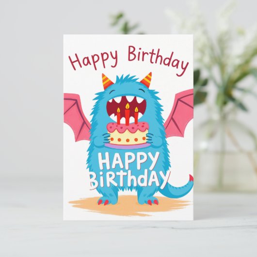 誕生日カード (スタンド正面)