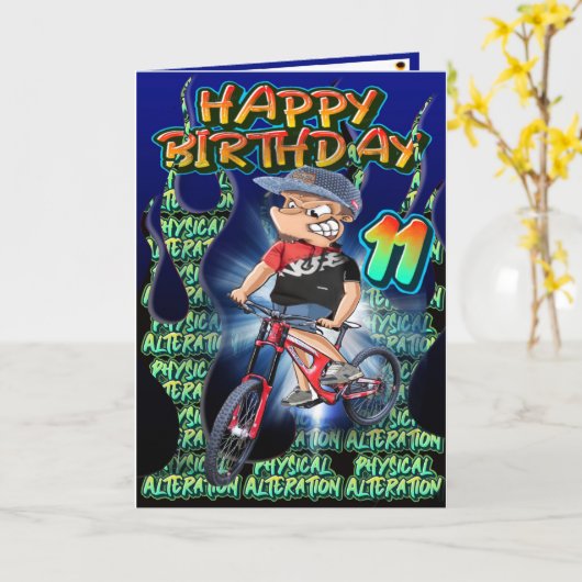 誕生日カード11 カード (黄色い花)