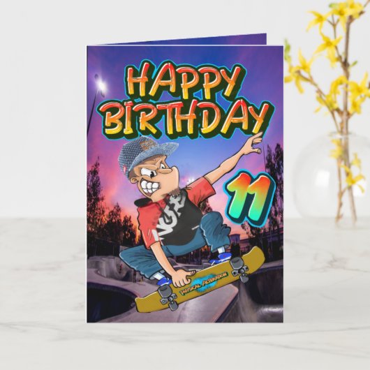 誕生日カード11 カード (黄色い花)