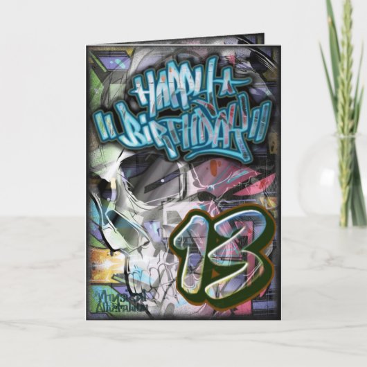 誕生日カード13 カード (正面)
