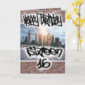 誕生日カード16 カード (黄色い花)