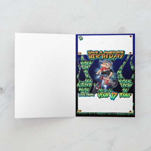 誕生日カード17 カード (内部)