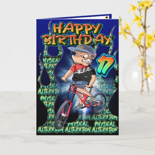 誕生日カード17 カード (黄色い花)