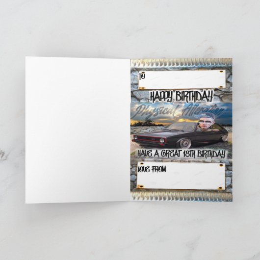 誕生日カード18 カード (内部)