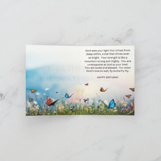 誕生日カード1 カード (内部)