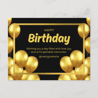 誕生日カード2025 ポストカード