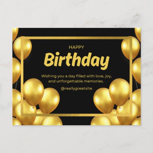 誕生日カード2025 ポストカード (正面)