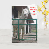 誕生日カード21再び カード (黄色い花)