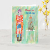 誕生日カード21st.女性誕生日 カード (黄色い花)