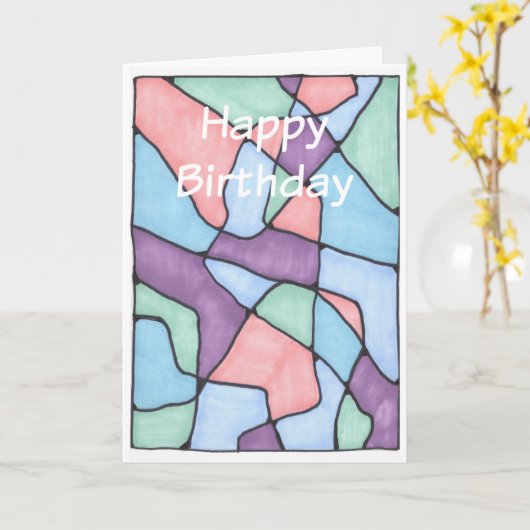 誕生日カード2 カード (黄色い花)