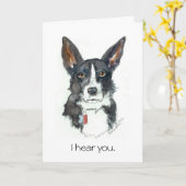 誕生日カード4クール人："聞こえるよ！"b'day カード (黄色い花)