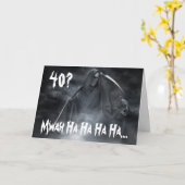 誕生日カード40日。 カード (黄色い花)