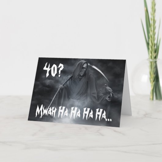 誕生日カード40日。 カード (正面)