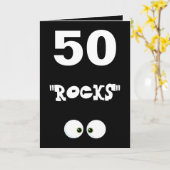 誕生日カード50 カード (黄色い花)