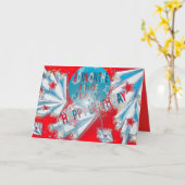 誕生日カード7月4日 カード (黄色い花)