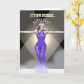 誕生日カード：お前の誕生日...シャイン カード (黄色い花)