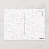 誕生日カード かわいいユニコーン ポストカード (裏面)