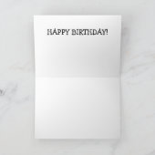 誕生日カード（かわいい黒猫） カード (内部)