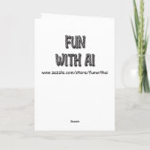 誕生日カード |アイスお洒落クリームサンデー カード (裏面)