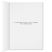 誕生日カード(オウム入りケージかわいらし) (内側 (右))