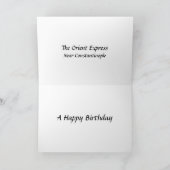 誕生日カード – オリエント表現 カード (内部)