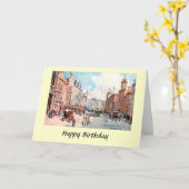 誕生日カード-オークランド、ニュージーランド カード (黄色い花)
