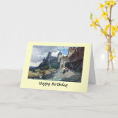 誕生日カード – カルカソンヌ。フランス,オード カード (黄色い花)