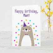 誕生日カード カード (黄色い花)