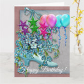 誕生日カード カード (黄色い花)