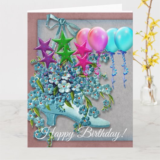 誕生日カード カード (黄色い花)