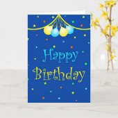 誕生日カード カード (黄色い花)