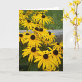 誕生日カード カード (黄色い花)