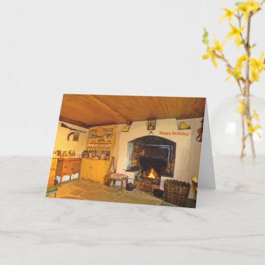 誕生日カード カード (黄色い花)