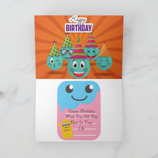 誕生日カード カード (内部)