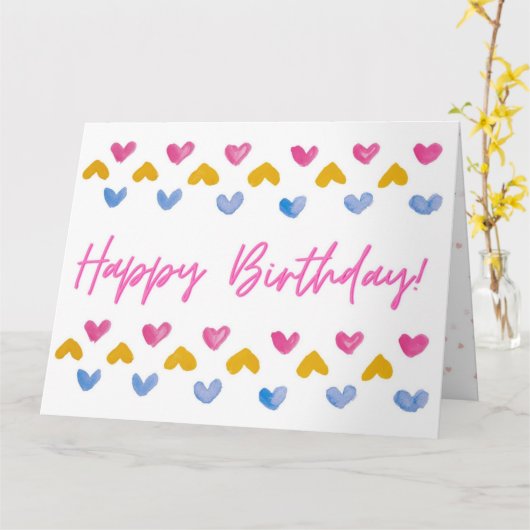 誕生日カード カード (黄色い花)