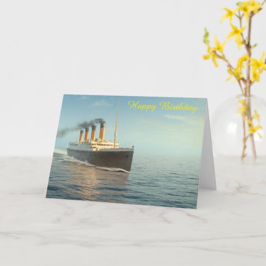 誕生日カード カード (黄色い花)